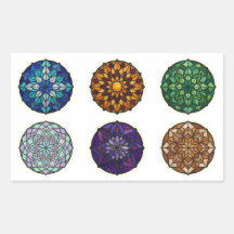 Stained Glass Mandala Ornaments