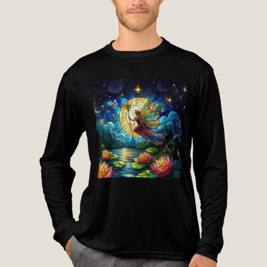 Stained Glass Moonlight Flight Fairy  トライブレンドＴシャツ (正面)