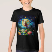 Stained Glass Moonlight Flight Fairy  トライブレンドＴシャツ (正面)