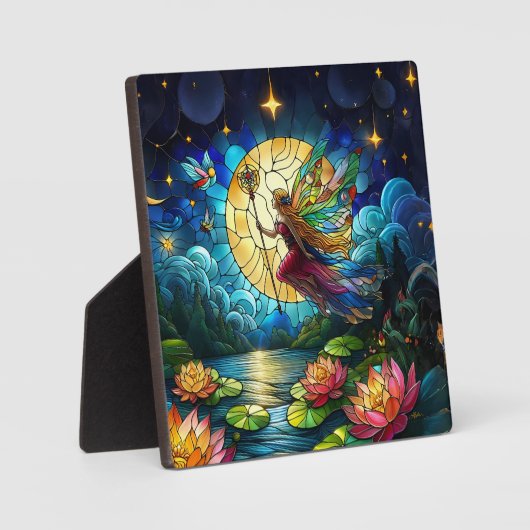 Stained Glass Moonlight Flight Fairy  フォトプラーク (正面)