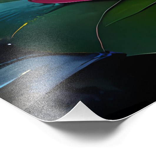 Stained Glass Moonlight Flight Fairy  フォトプリント (角)