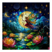 Stained Glass Moonlight Flight Fairy  ポスター (正面)