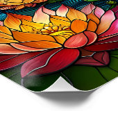 Stained Glass Moonlight Flight Fairy  ポスター (コーナー)