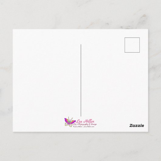 Stained Glass Moonlight Flight Fairy  ポストカード (裏面)