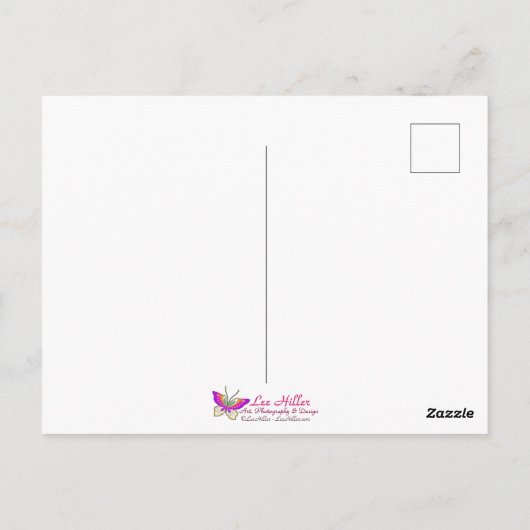 Stained Glass Moonlight Flight Fairy ポストカード (裏面)