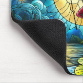 Stained Glass Moonlight Flight Fairy  マウスパッド (コーナー)