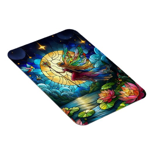 Stained Glass Moonlight Flight Fairy  マグネット (右側)