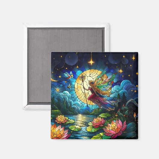 Stained Glass Moonlight Flight Fairy  マグネット (正面/裏面)