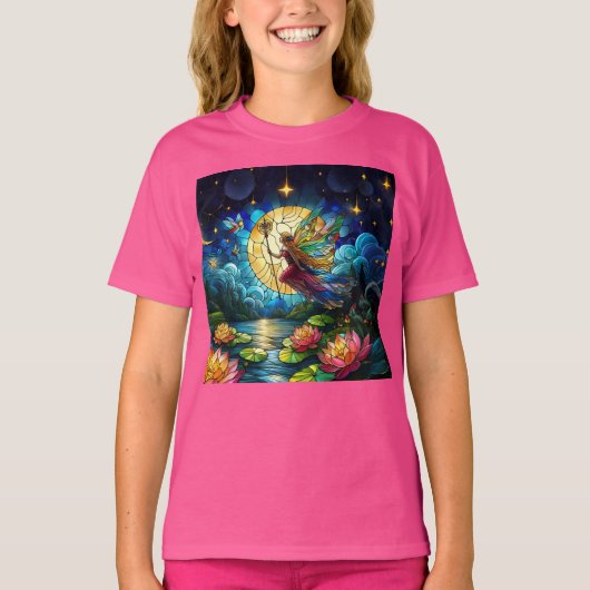 Stained Glass Moonlight Flight Fairy  Tシャツ (正面)