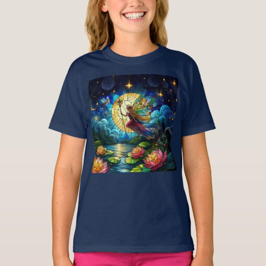 Stained Glass Moonlight Flight Fairy Tシャツ (正面)