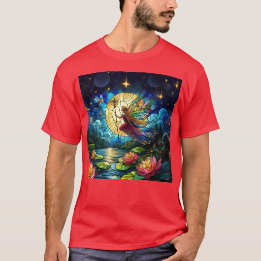 Stained Glass Moonlight Flight Fairy  Tシャツ (正面)