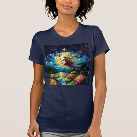 Stained Glass Moonlight Flight Fairy  Tシャツ (正面)