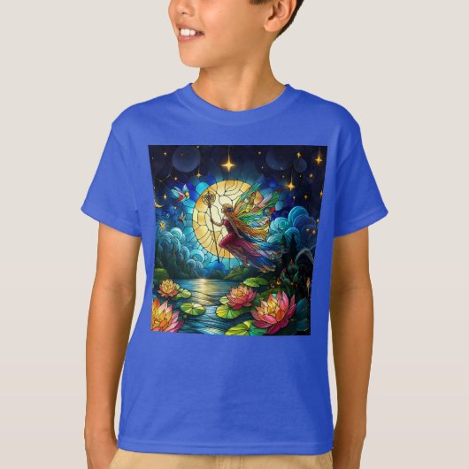 Stained Glass Moonlight Flight Fairy  Tシャツ (正面)