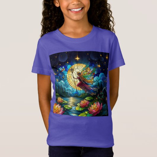 Stained Glass Moonlight Flight Fairy  Tシャツ (正面)
