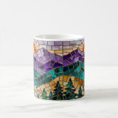 Stained Glass Mountain Sunrise Mug  モーフィングマグカップ (中央)