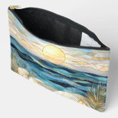 Stained Glass Ocean Sunset Accessory Pouch アクセサリーポーチ (見開き)
