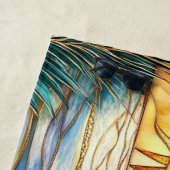 Stained Glass Ocean Sunset Beach Towel ビーチタオル (インサイチュ)