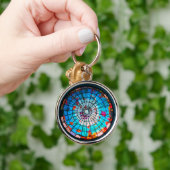 Stained glass ocean tropical fish キーホルダー (手)