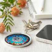 Stained glass ocean tropical fish キーホルダー (側面)