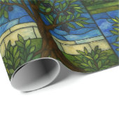 Stained Glass Olive Tree Wrapping Paper – Nature  ラッピングペーパー (ロールコーナー)