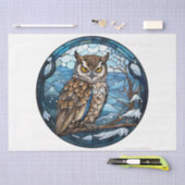 Stained Glass Owl 薄葉紙 (クラフト)
