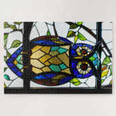 Stained Glass Owl Jigsaw Puzzle ジグソーパズル (横)