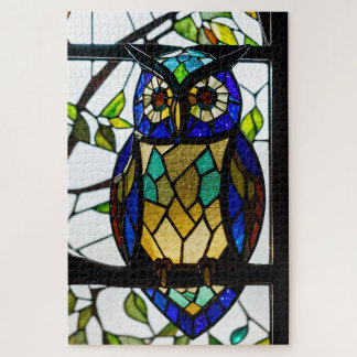 Stained Glass Owl Jigsaw Puzzle ジグソーパズル