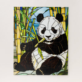 Stained Glass Panda Jigsaw Puzzle ジグソーパズル