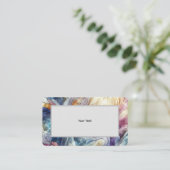 Stained glass pastel colourful abstract 名刺 (スタンド正面)