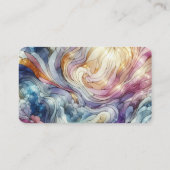 Stained glass pastel colourful abstract 名刺 (裏面)