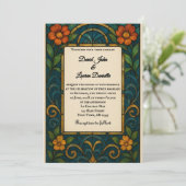 Stained Glass Photo Wedding Invitation 招待状 (スタンド正面)