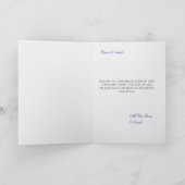 Stained Glass Praying Hands Sympathy カード (内部)