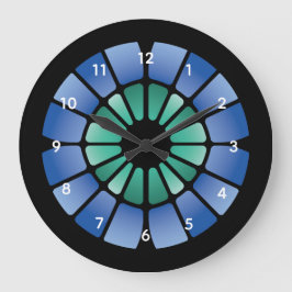 Stained Glass (Radial - Midnight) ラージ壁時計