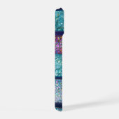 Stained Glass Radiance Art Nouveau Forest iPhone 15ケース (右側面)
