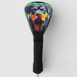 Stained Glass Rottweiler  ゴルフヘッドカバー