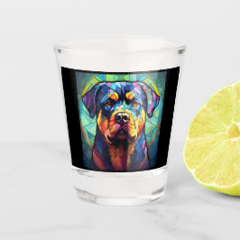 Stained Glass Rottweiler  ショットグラス