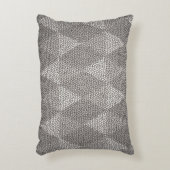 Stained Glass Silver Diamond Pattern アクセントクッション (正面(垂直))