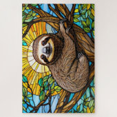 Stained Glass Sloth Jigsaw Puzzle  ジグソーパズル (縦)