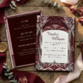 Stained-glass style Wedding Invitation 招待状