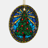 Stained Glass Tree Wreath セラミックオーナメント (右)