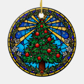 Stained Glass Tree Wreath セラミックオーナメント (裏面)