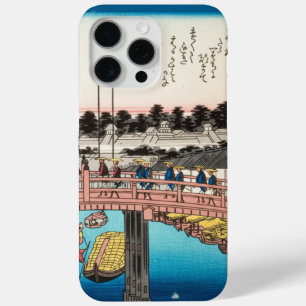 Stained Glass Ukiyo-e: Mount Fuji & Nihonbashi Bri iPhone 15 Pro Maxケース