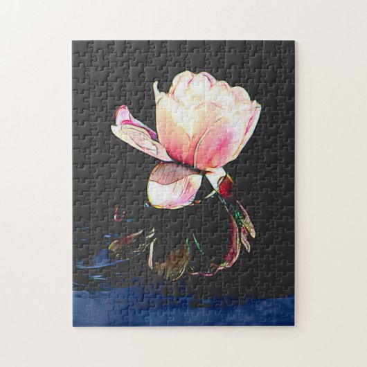 Stained Glass Waterlily Puzzle ジグソーパズル (縦)