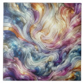 Stained glass wave タイル (正面)