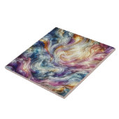 Stained glass wave タイル (側面)