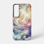 Stained glass wave samsung galaxyケース (裏面)