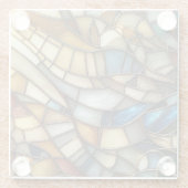 Stained Glass Waves ガラスコースター (裏面)