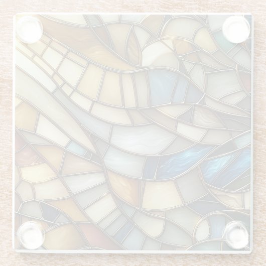Stained Glass Waves ガラスコースター (裏面)
