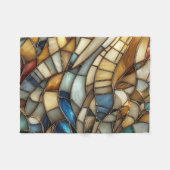 Stained Glass Waves フリースブランケット (正面(横))