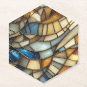 Stained Glass Waves ペーパーコースター (正面)
